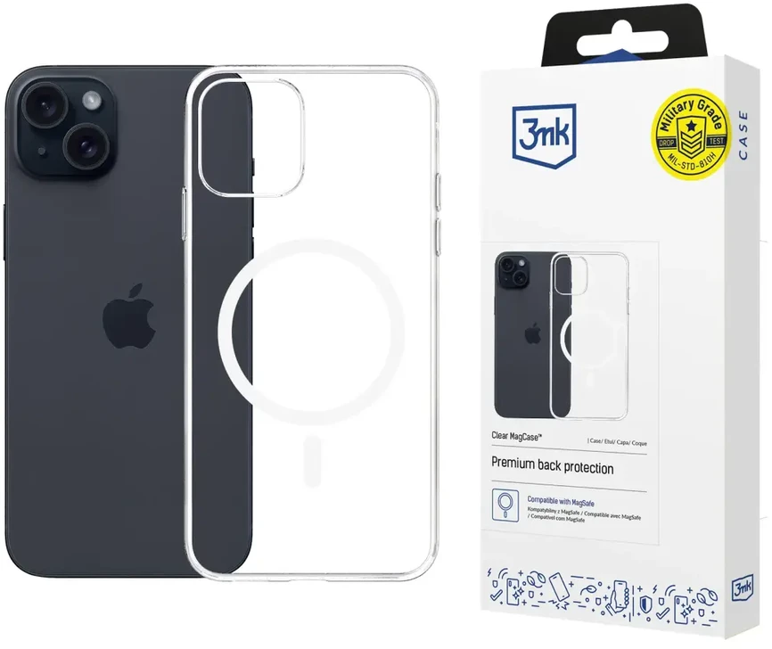 Dėklas 3MK Clear MagCase iPhone 15 Plus
