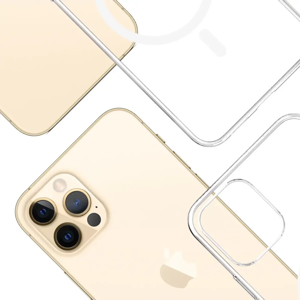 3mk skaidrus MagCase dėklas, skirtas Apple iPhone 12 Pro Max – skaidrus