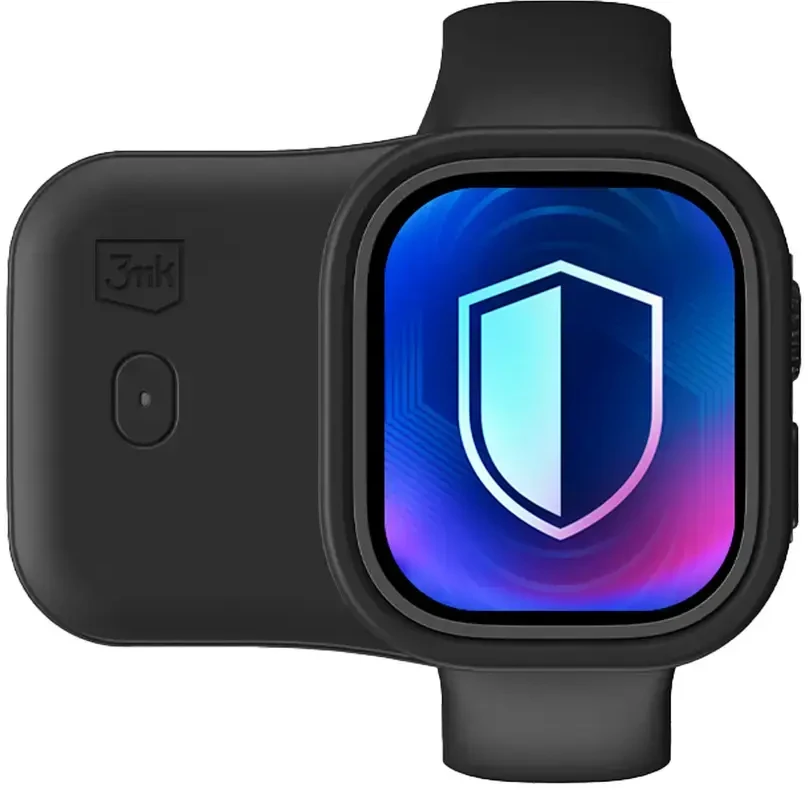 3mk „Endurance“ išorinė baterija, skirta „Apple Watch“ 49 mm, 2,5 W, 1200 mAh, USB-C - juodas