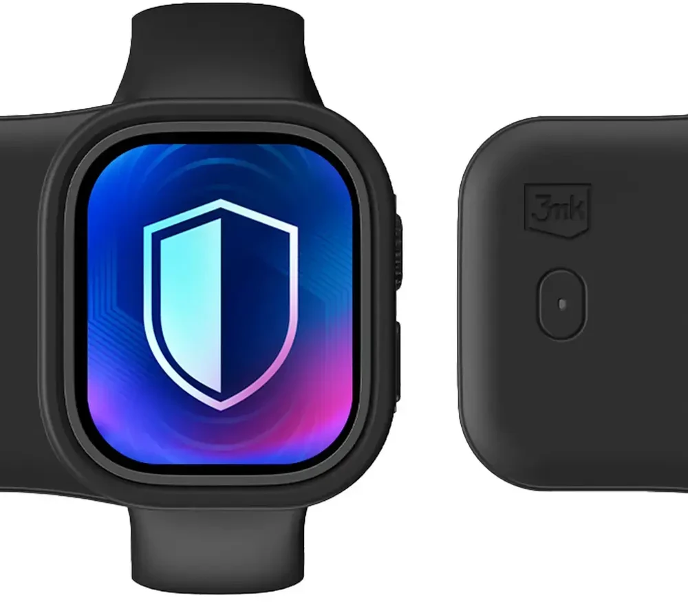 3mk „Endurance“ išorinė baterija, skirta „Apple Watch“ 49 mm, 2,5 W, 1200 mAh, USB-C - juodas