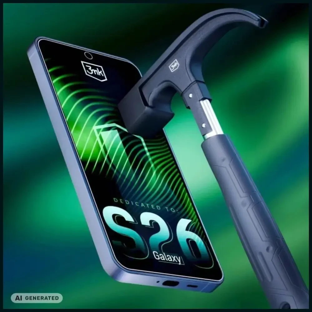 Szkło hybrydowe 3MK FlexibleGlass do Samsung Galaxy S26 3 vnt.