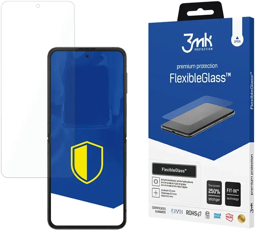 3mk FlexibleGlass™ hibridinis stiklas „Samsung Galaxy Z Flip 4“ (priekyje)