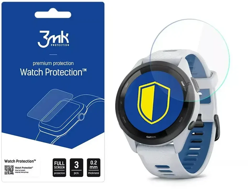 3MK plėvelė ARC Garmin Forerunner 265 viso ekrano plėvelė