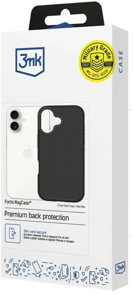Dėklas 3Mk apsauga 3mk Fortis MagCase iPhone 17 - juodas