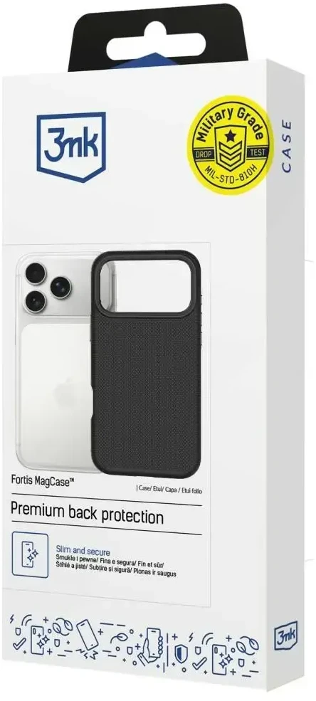 Dėklas 3Mk apsauga 3mk Fortis MagCase iPhone 17 Pro - Juodas