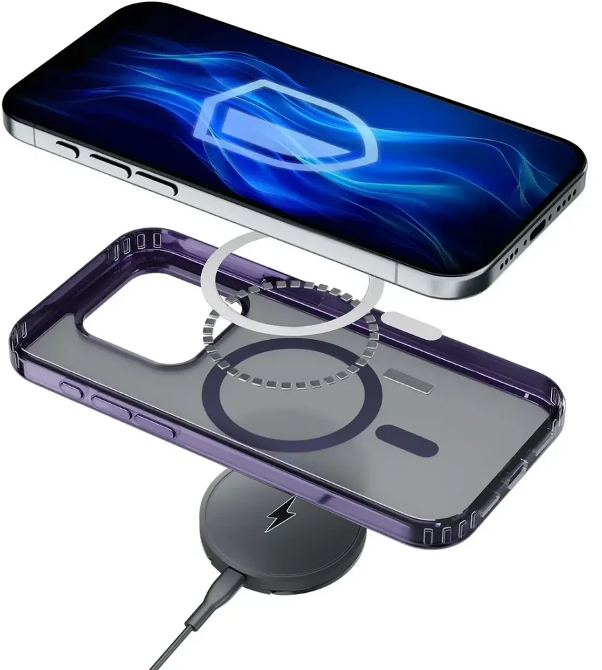 Dėklas 3mk Frosty MagCase Violetinė Apple iPhone 15 Pro Max - dėkals telefonui violetinės spalvos