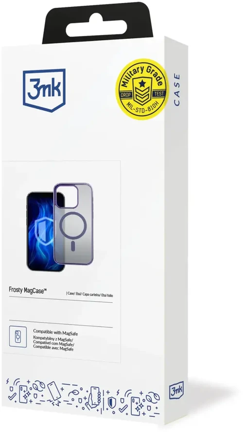 Dėklas 3mk Frosty MagCase Violetinė Apple iPhone 15 Pro Max - dėkals telefonui violetinės spalvos