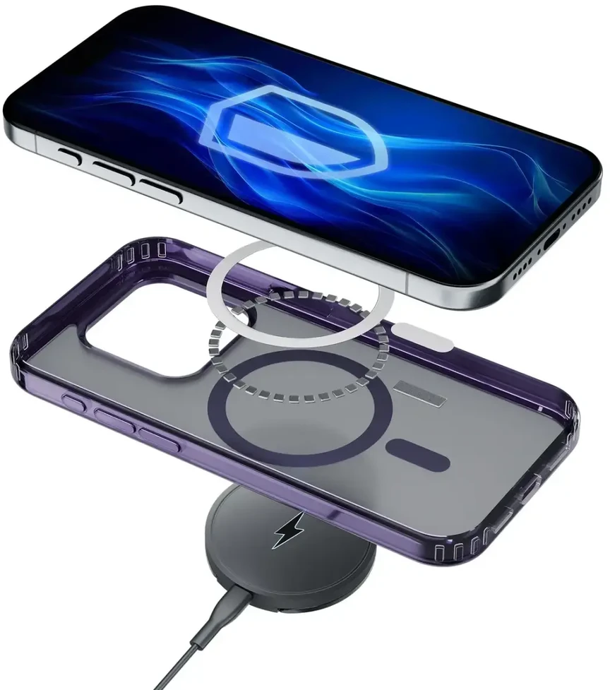 3mk Frosty MagCase Violetinė Apple iPhone 15 - dėklas telefonui violetinės spalvos
