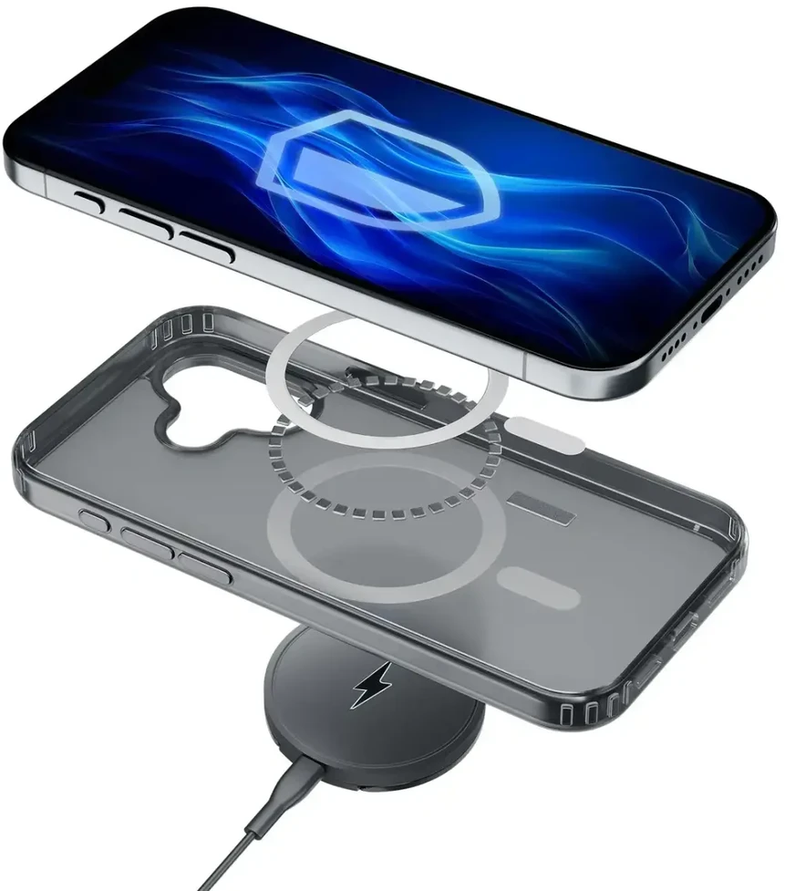 Dėklas 3mk Frosty MagCase Apple iPhone 16 Plus juodas
