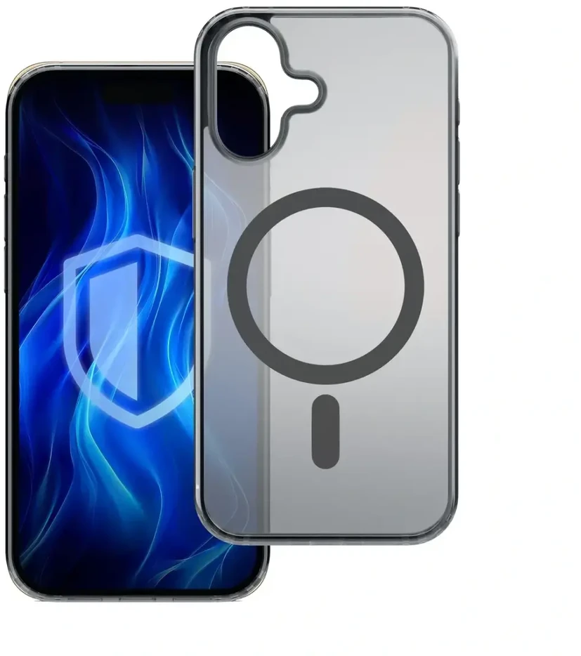 Dėklas 3mk Frosty MagCase Apple iPhone 16 Plus juodas