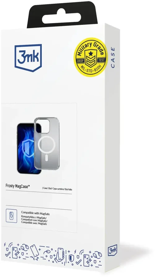3MK Frosty Mag Apple iPhone 16 Pro Max dėklas telefonui baltos spalvos