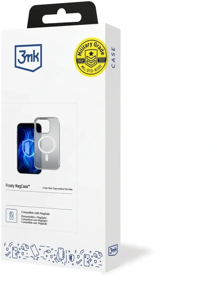3MK Frosty Mag Apple iPhone 16 Pro Max dėklas telefonui baltos spalvos