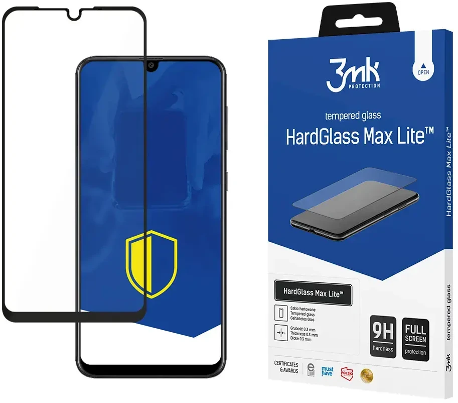 3MK HARD GLASS MAX LITE SAMSUNG GALAXY A10 Juodas