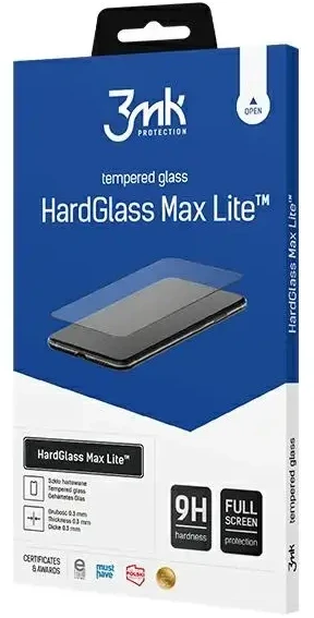 3MK HardGlass Max Lite Xiaomi Redmi 11Prime juoda/juodas Fullscreen Glass