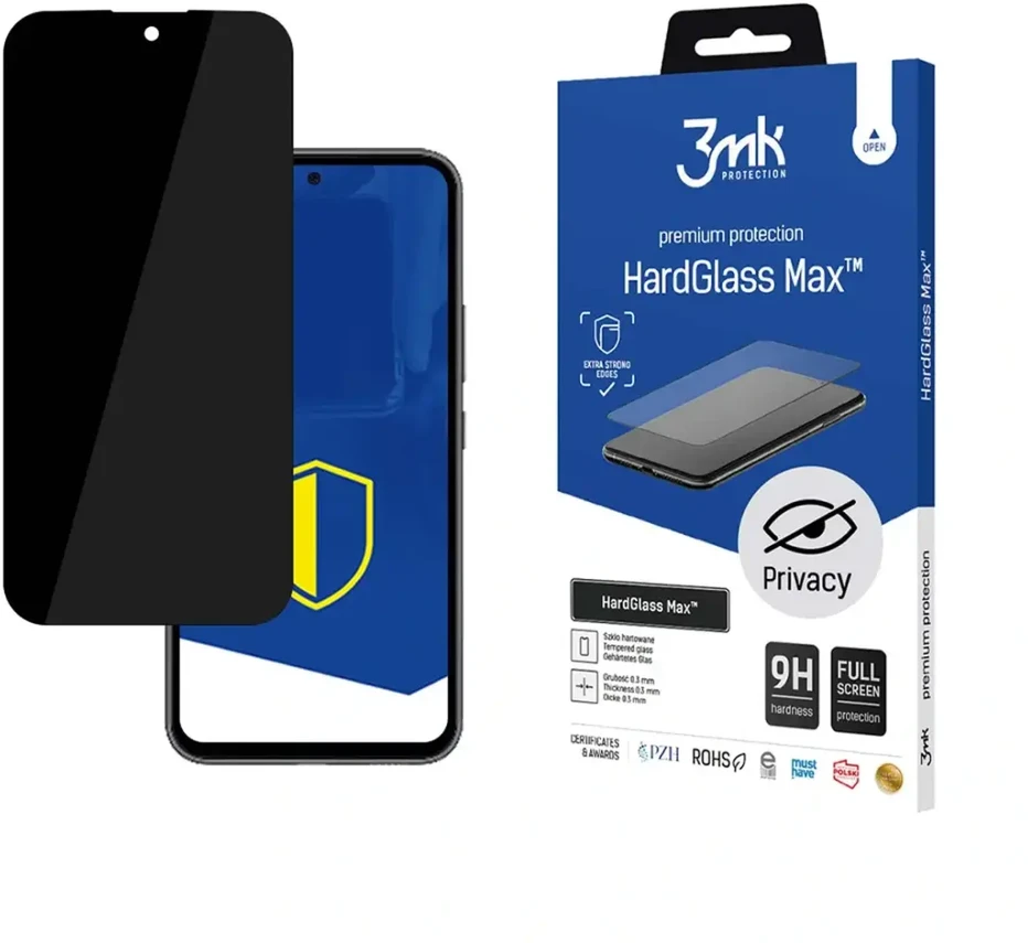 9H 3mk HardGlass Max Privacy™ privatumo stiklas Samsung Galaxy A55 5G