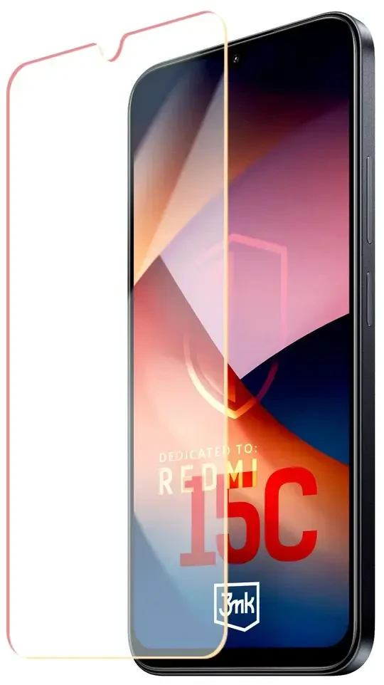 LCD apsauginis stikliukas 3mk Hard Glass Xiaomi Redmi 15C 4G/5G/Poco C85 4G/5G