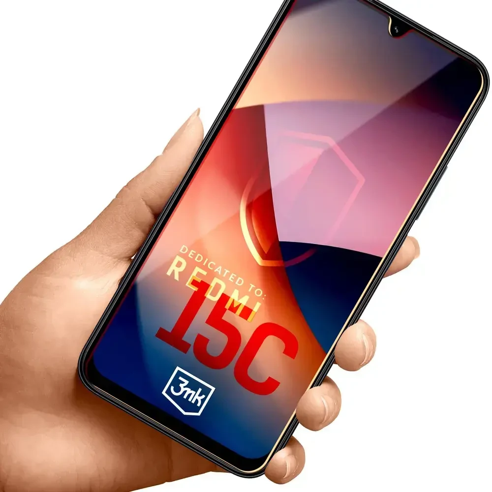 LCD apsauginis stikliukas 3mk Hard Glass Xiaomi Redmi 15C 4G/5G/Poco C85 4G/5G