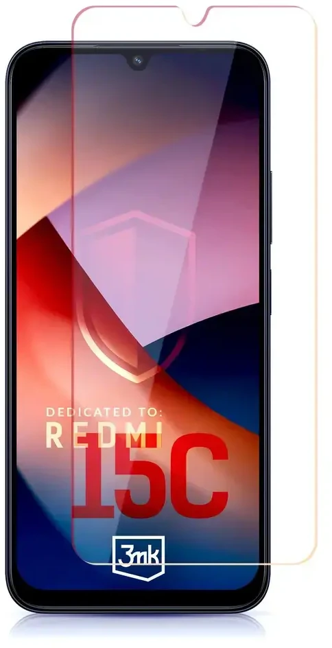 LCD apsauginis stikliukas 3mk Hard Glass Xiaomi Redmi 15C 4G/5G/Poco C85 4G/5G