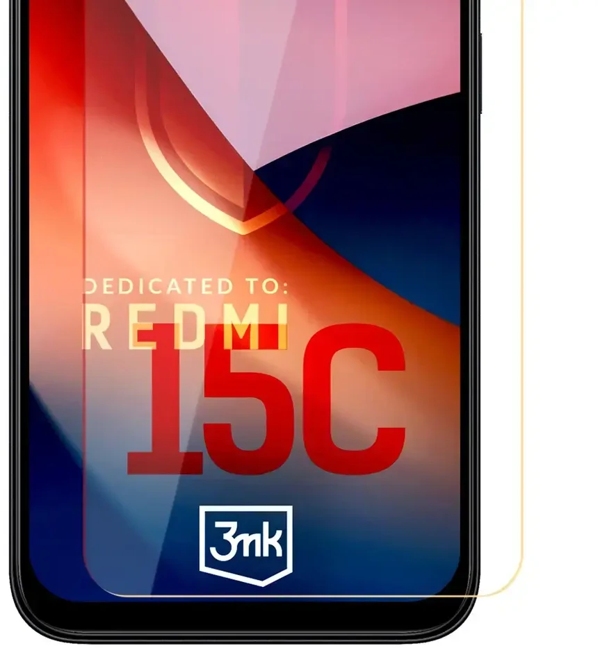 LCD apsauginis stikliukas 3mk Hard Glass Xiaomi Redmi 15C 4G/5G/Poco C85 4G/5G
