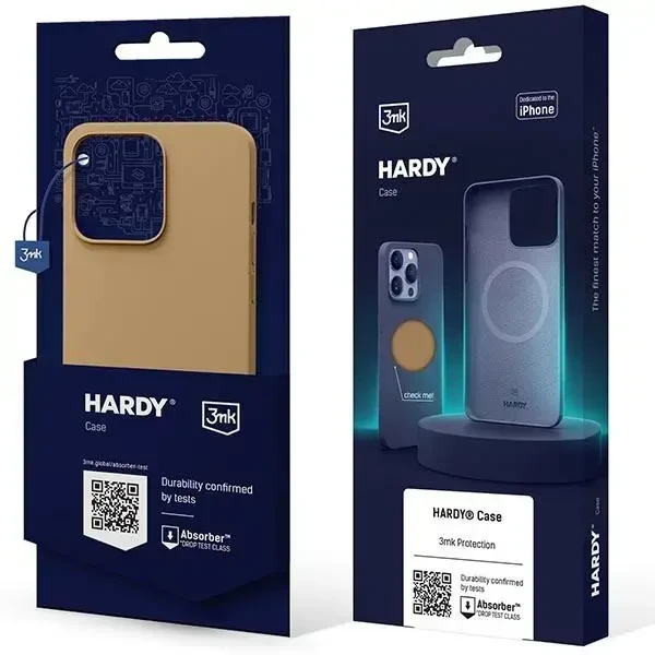 Dėklas Apple iPhone 14 Pro Max – 3mk Hardy Silicone MagCase Gold