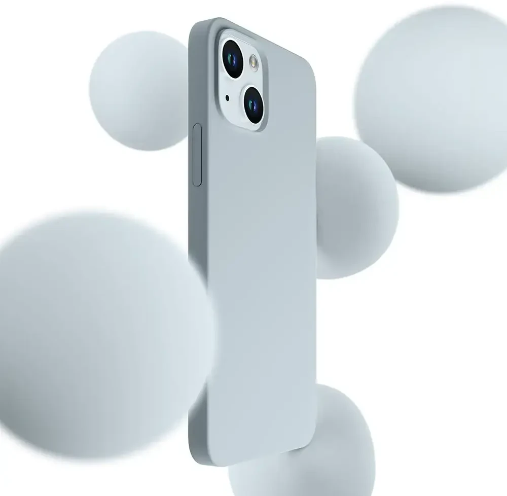 Dėklas 3Mk Mėlynas 3 mm storio tvirtas silikoninis „MagCase“, skirtas „iPhone 15 Plus“ - Mėlyna