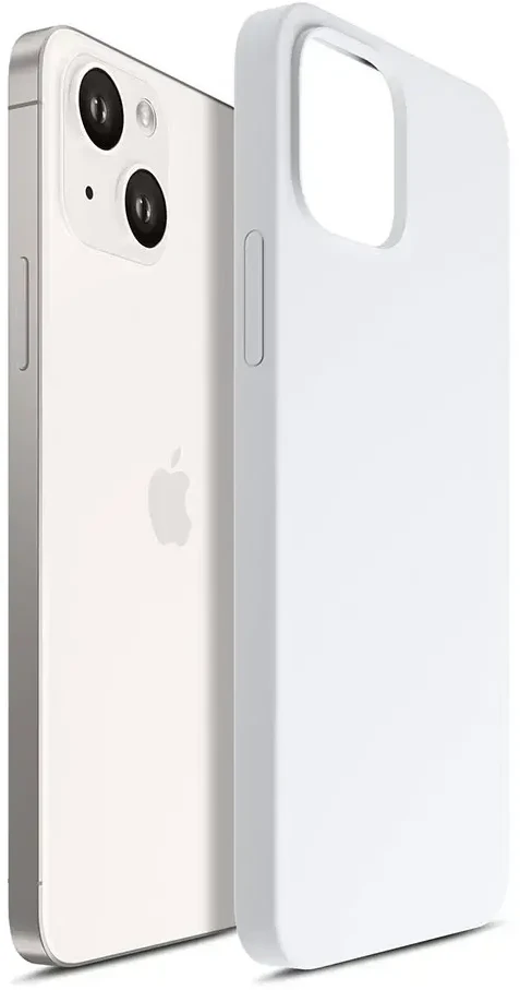 Dėklas 3Mk Protection 3 mk Hardy silikoninis „MagCase“, skirtas „iPhone 15 Plus“ – baltas
