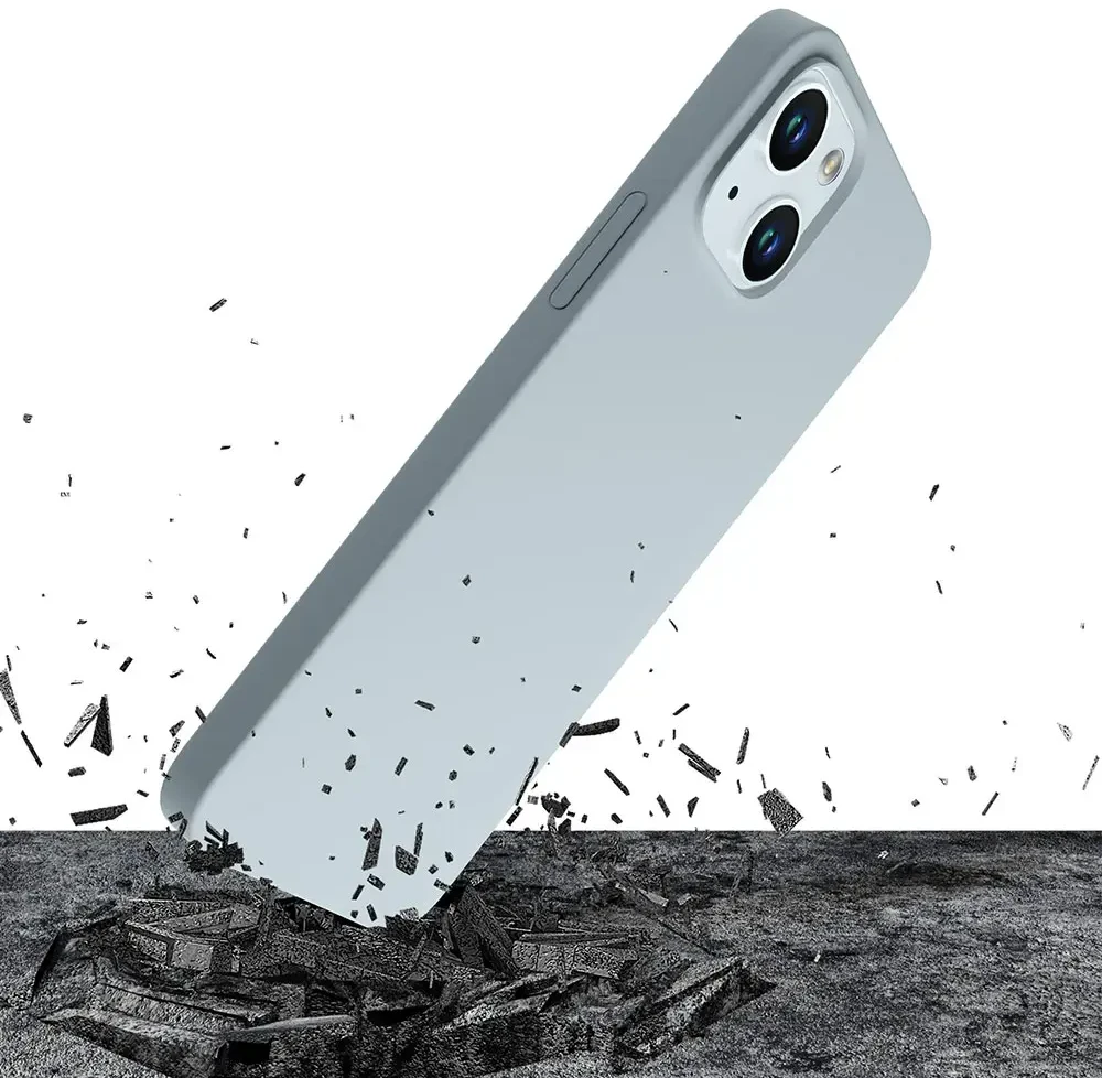 Dėklas 3Mk Mėlynas 3 mm storio tvirtas silikoninis „MagCase“, skirtas „iPhone 15 Plus“ - Mėlyna