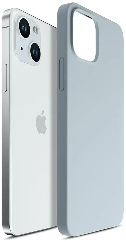 Dėklas 3Mk Mėlynas 3 mm storio tvirtas silikoninis „MagCase“, skirtas „iPhone 15 Plus“ - Mėlyna