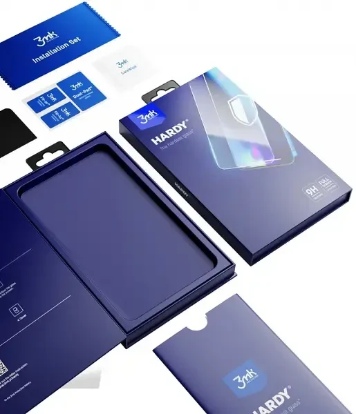 3MK Hardy iPhone 12 Pro Max chemiškai grūdintas stiklas, juodas
