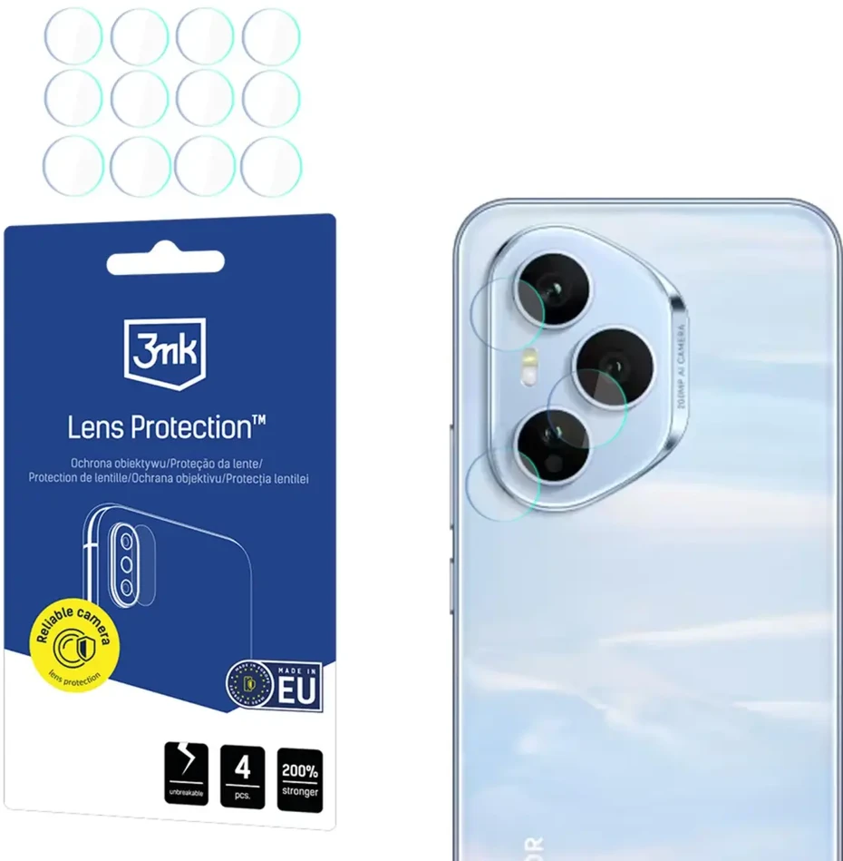 3Mk apsauga 3mk hibridinis objektyvo apsauginis stiklas „Honor 400 PRO“ kameros objektyvui