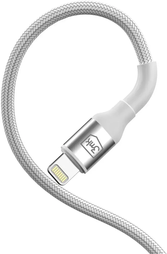 3Mk apsauga 3mk 3mk kabelis 3mk Hyper kabelis N-SERIES USB-A / Lightning 2m 5V/2.4A 12W / baltas