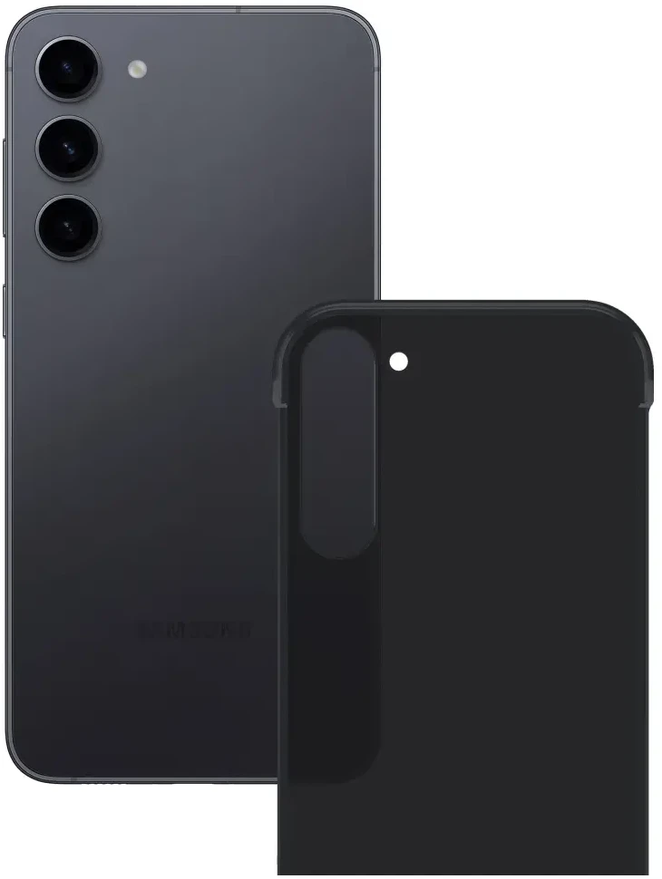 Nezatříděno 3mk Just20g matinis dėklas, skirtas „Samsung Galaxy S23+“ – matinės juodos spalvos