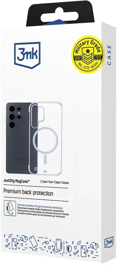 Dėklas 3mk Just20g MagCase, skirtas Samsung Galaxy S26 Ultra - skaidrus