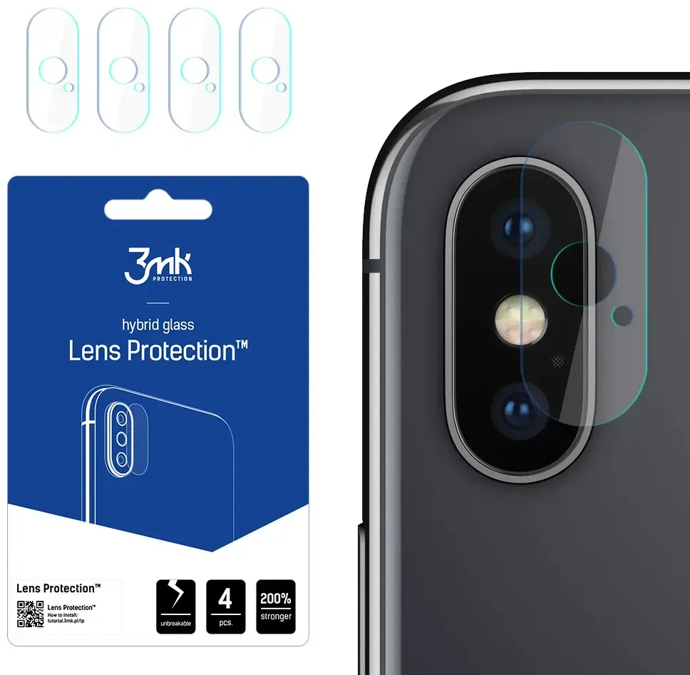 3mk Lens Protection™ hibridinis fotoaparato stiklas Apple iPhone X