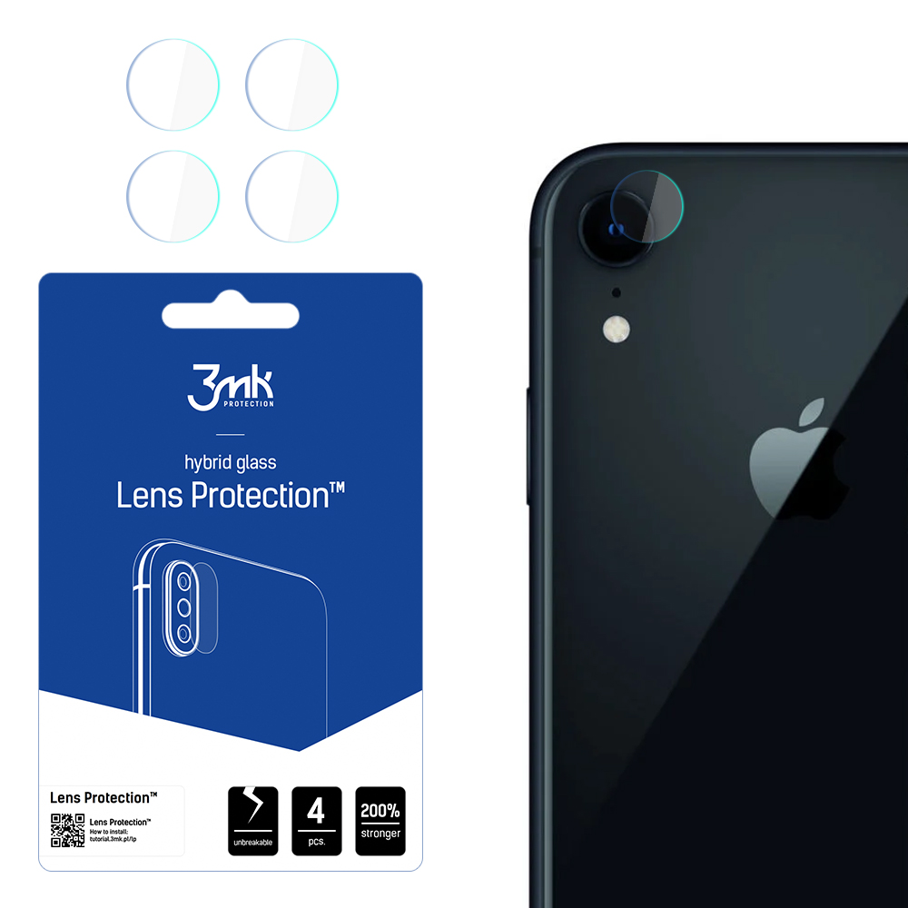 3mk Lens Protection™ hibridinis fotoaparato stiklas, skirtas iPhone Xr
