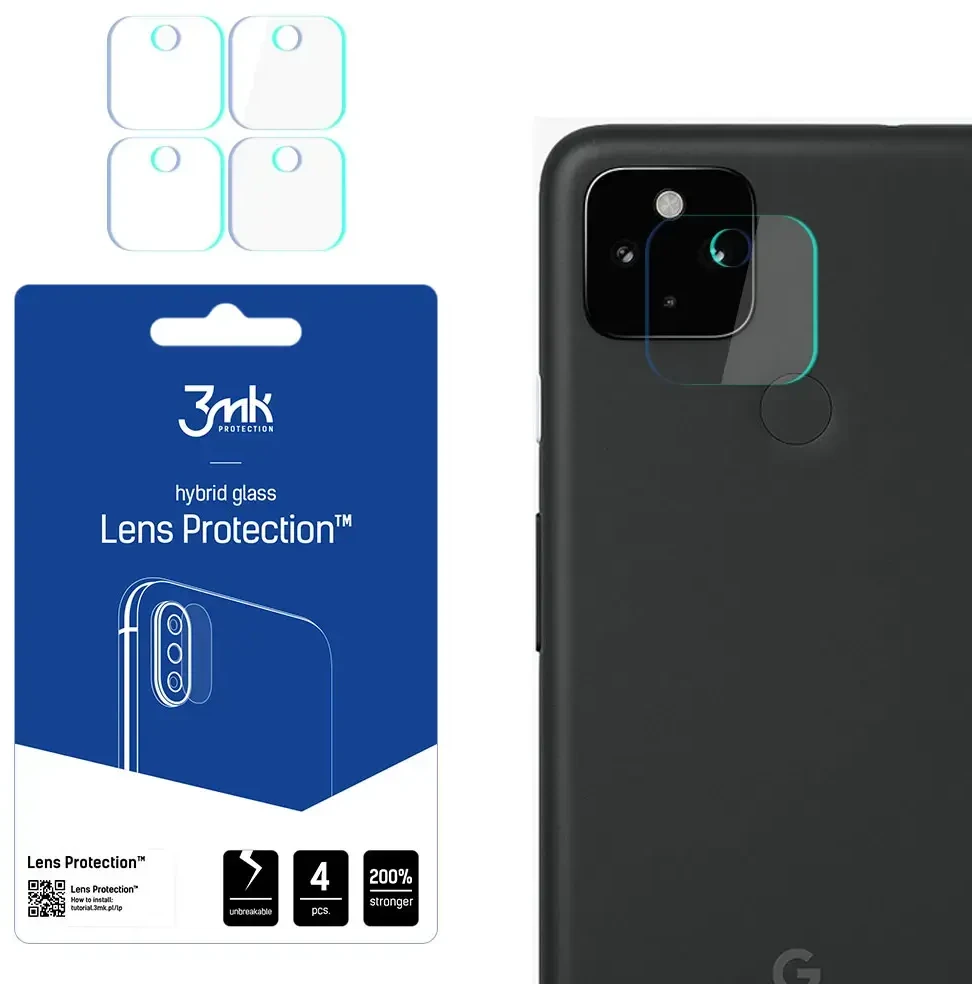 3mk Lens Protection™ hibridinis fotoaparato stiklas Google Pixel 4A 5G