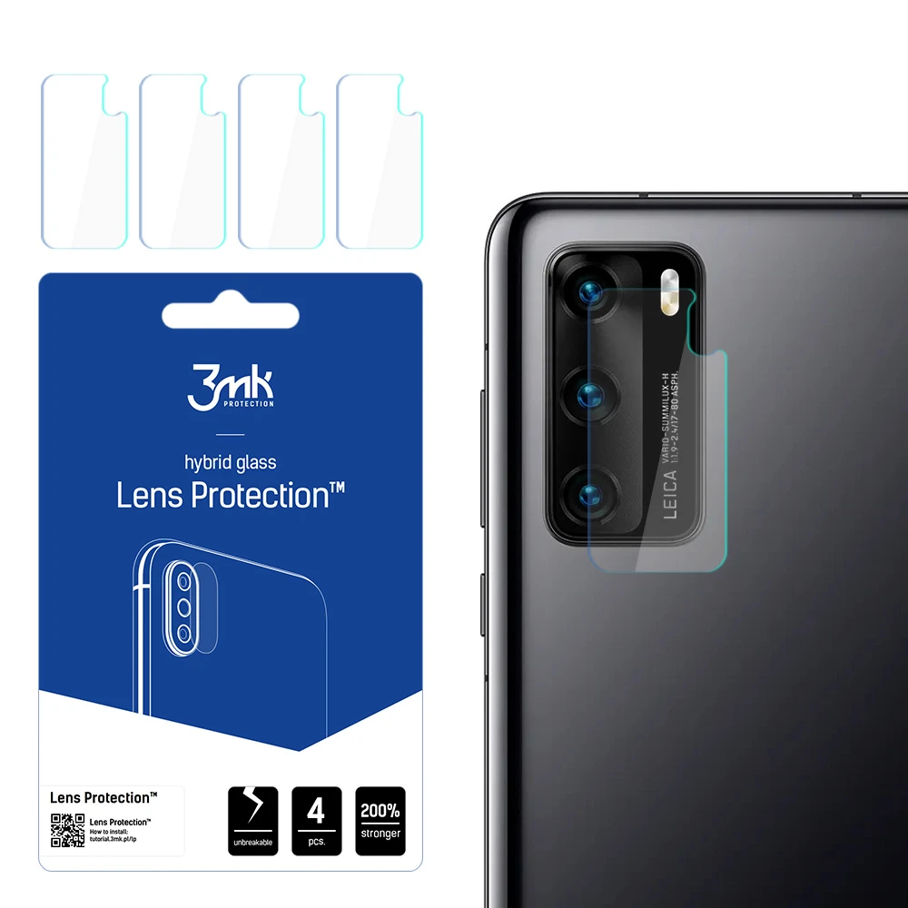 3MK objektyvo apsauga Huawei P40 fotoaparato objektyvo apsauga, 4 vnt.