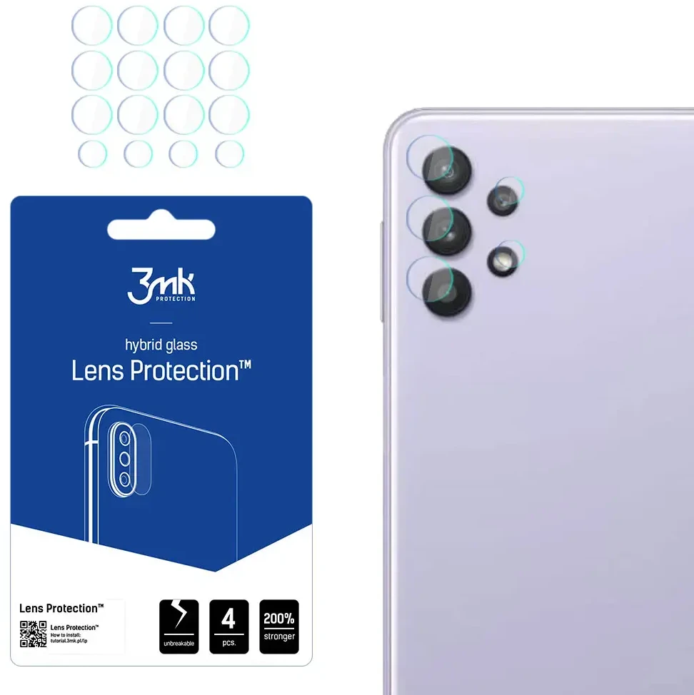 3MK objektyvo apsauga Samsung A33 5G A336 fotoaparato objektyvo apsauga 4vnt