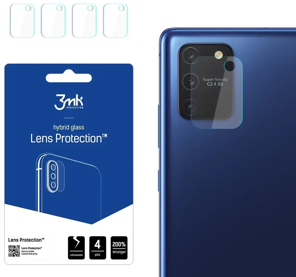 HYBRID GLASS 3MK FLEXIBLE GLASS LENS SAMSUNG GALAXY S10 LITE FOR CAMERA 4 PCS.