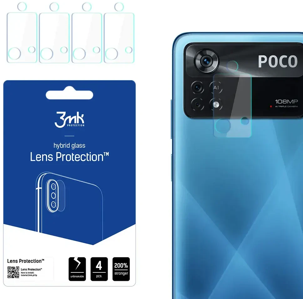 „Xiaomi POCO X4 Pro 5G“ – „3mk Lens Protection™“.