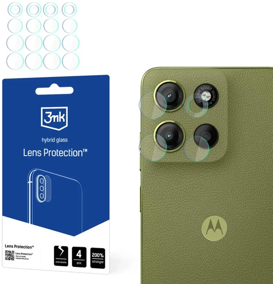 3Mk Protection 3mk objektyvo apsauga hibridinio fotoaparato objektyvo stiklas, skirtas Motorola Moto G15 / G15 Power