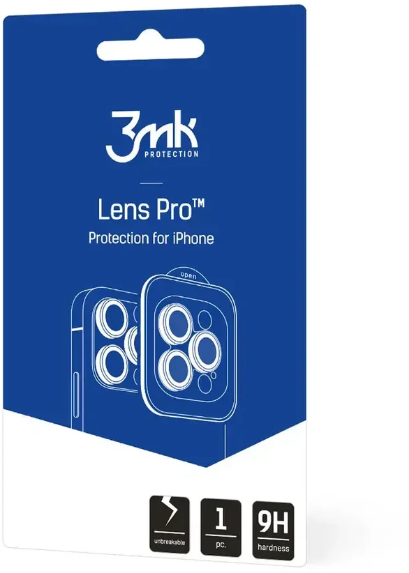 3MK Lens Protection Pro iPhone 15 6.1″ mėlynas Kameros lęšio apsauga su montavimo rėmeliu 1