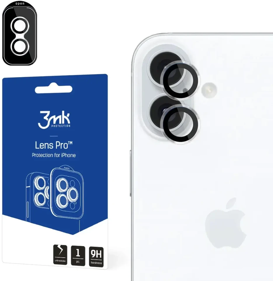 3MK Lens Protection Pro iPhone 16/16 Plus permatomas