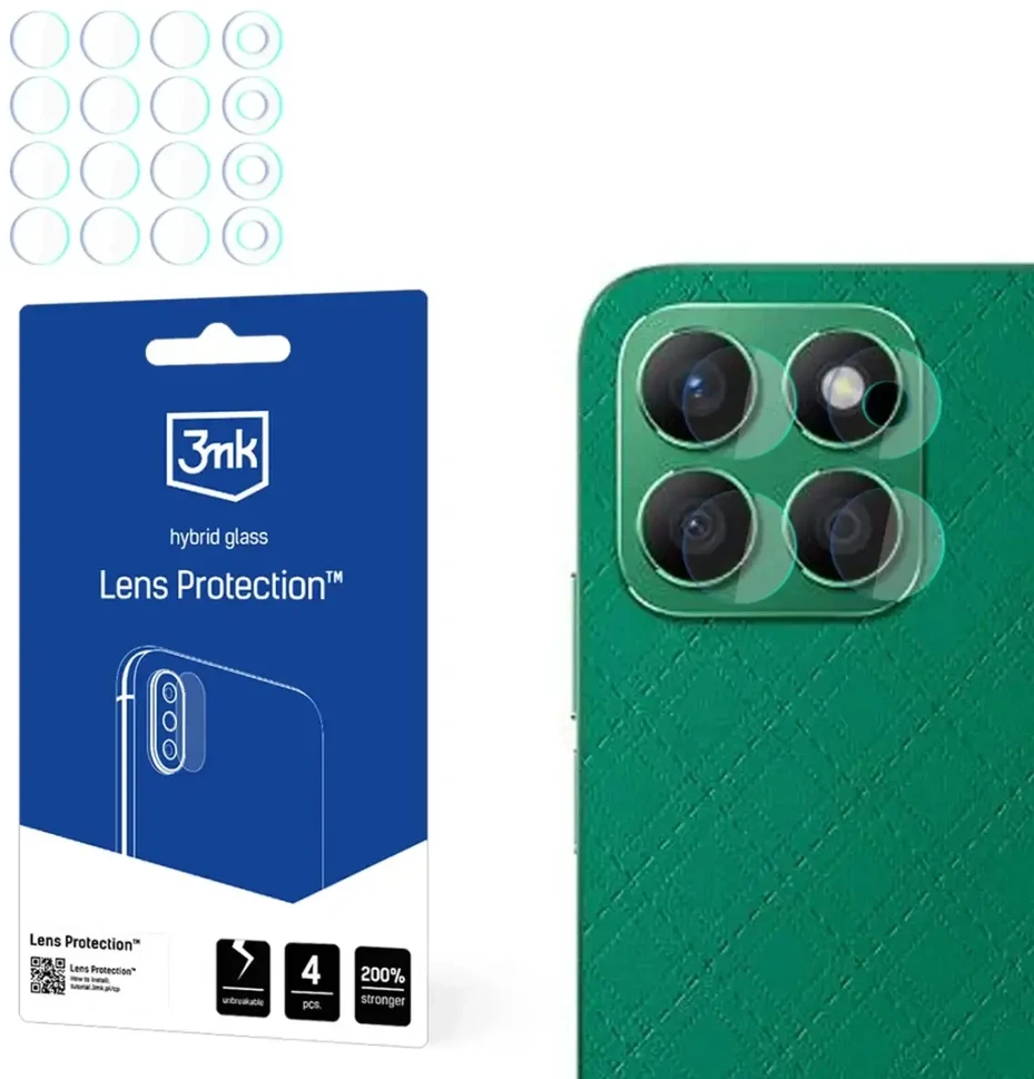 3mk Lens Protection™ hibridinis fotoaparato stiklas, skirtas Honor X8B