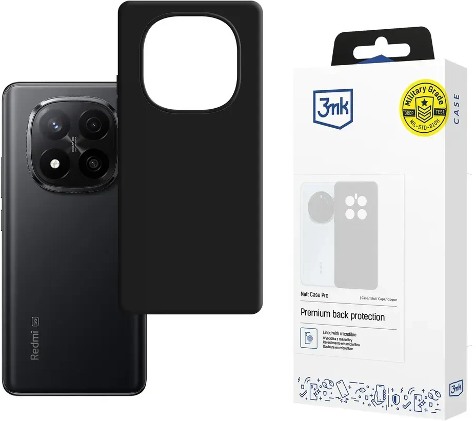 3Mk apsauga Redmi Note 15 4G/5G - 3mk matinis dėklas Pro