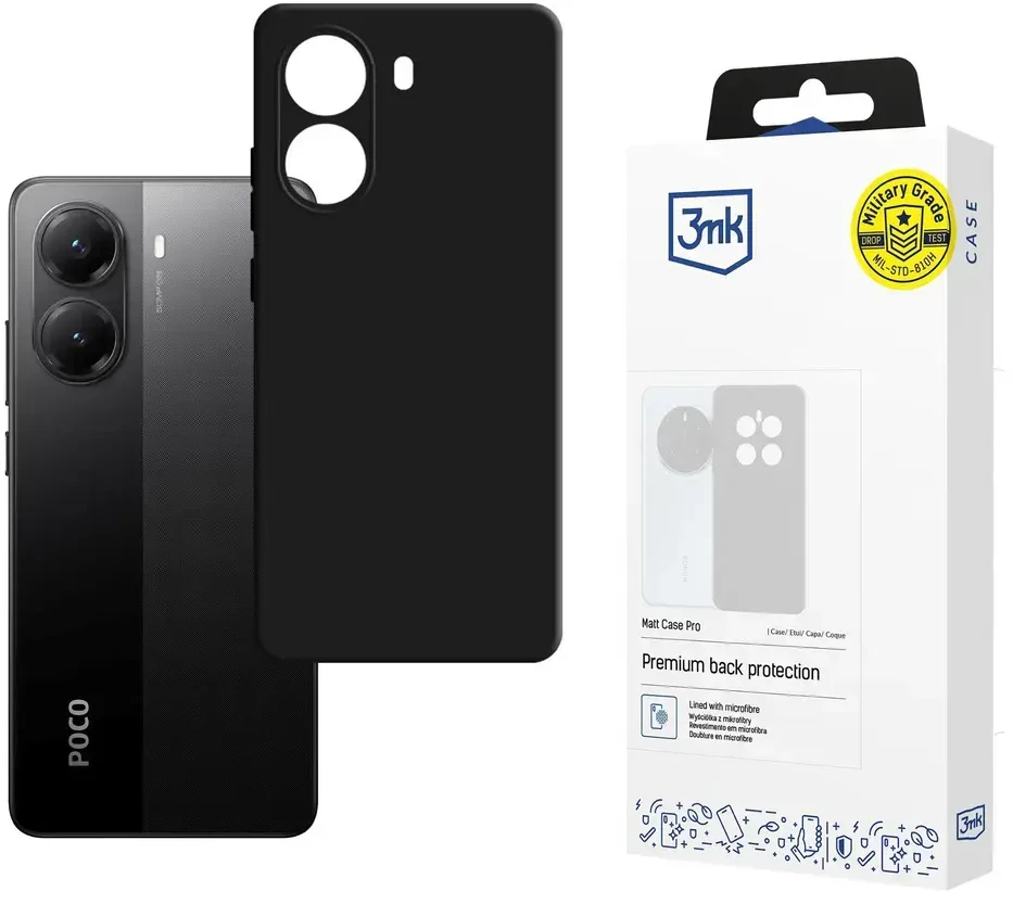 3Mk apsauga Poco X7 Pro 5g - 3mk matinis dėklas Pro