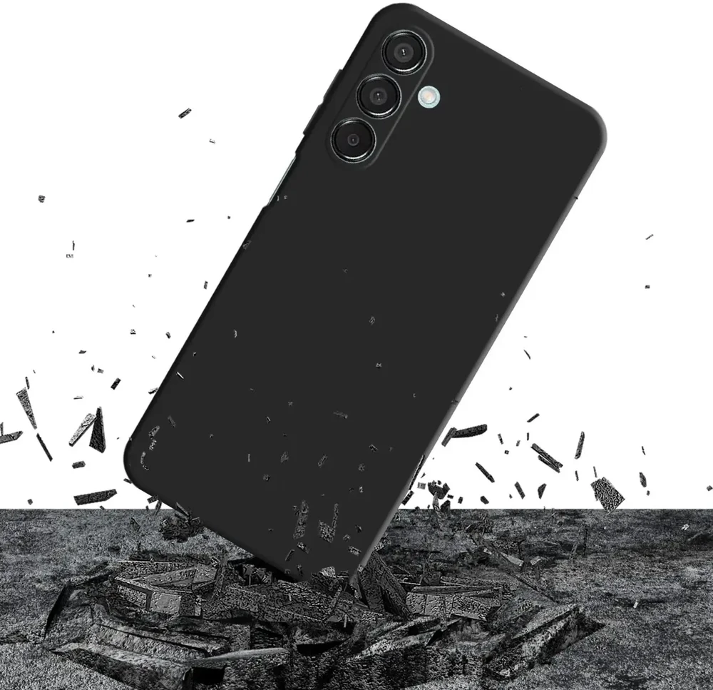 3mk matinis dėklas „Pro“, skirtas „Samsung Galaxy M16 5G“ - matinė juoda