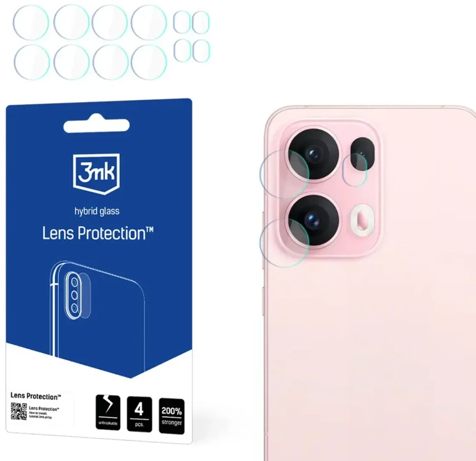 Nezatříděno 3Mk apsauga 3mk Lens Protection™ hibridinio fotoaparato objektyvo stiklas, skirtas Oppo Reno 13 Pro
