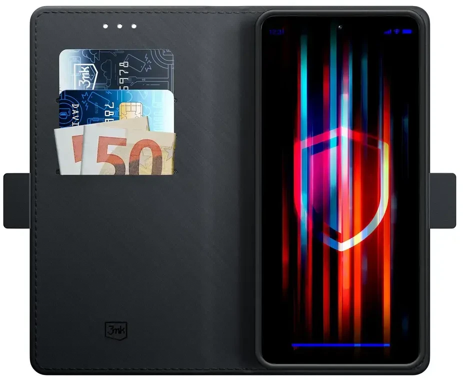 3mk piniginės dėklas, skirtas „Xiaomi 15T Pro 5G“ - juodas