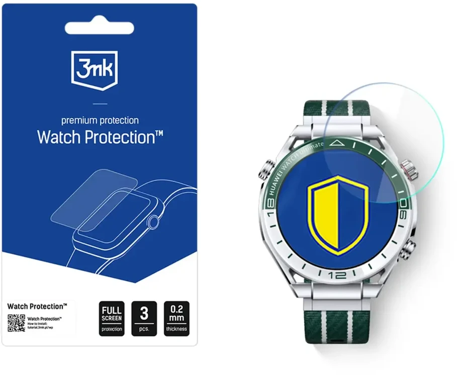 3Mk Protection 3mk Watch Protection FlexibleGlass hibridinis stiklas išmaniojo laikrodžio ekranui, skirtas Huawei Watch Ultimate 2